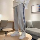 Plaid Panel Pants
