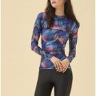 Set: Floral Rash Guard + Pants