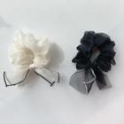 Piped Mesh Scrunchy Hair Tie