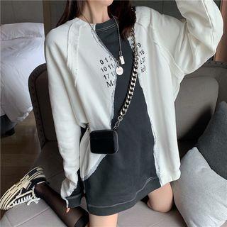 Loose-fit Printed Pullover As Shown In Figure - One Size