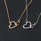 Rhinestone Sweetheart Pendant Necklace