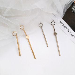 Asymmetric Bar Drop Earring