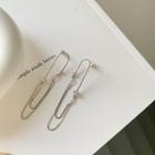 Sterling Silver Cz Fringed Earring E384 - 1 Pair - Silver - One Size