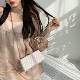 Long-sleeve Frilled Dress / Plain Slipdress