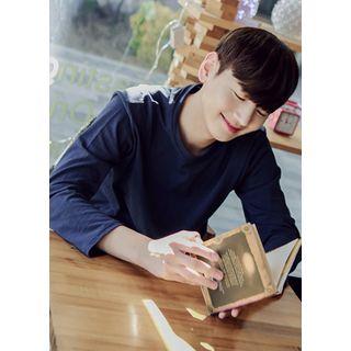 Round-neck Colored Cotton T-shirt