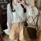 Frill Trim Shirt / Shorts