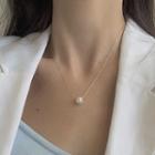 Freshwater Pearl Necklace 1 Pc - Off-white Beads - Gold - One Size