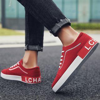 Velvet Platform Lace-up Shoes