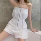 Strapless Drawstring Romper