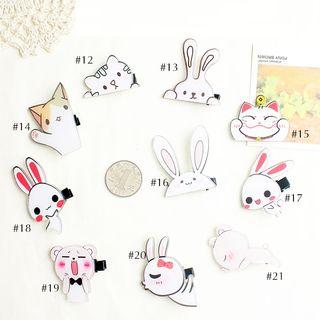 Acrylic Animal Hair Clip (various Designs)
