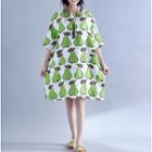 Pear Print Short-sleeve T-shirt Dress