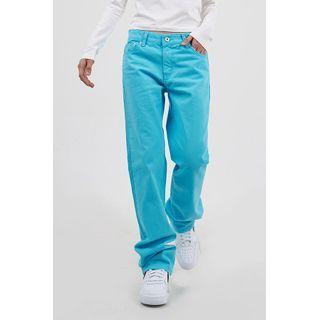Colored Loose-fit Cotton Pants