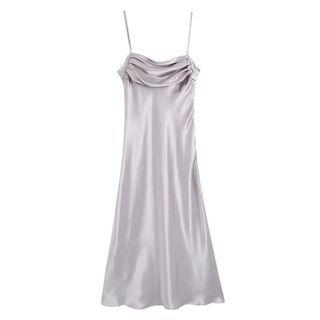 Open Back Strappy Maxi A-line Dress