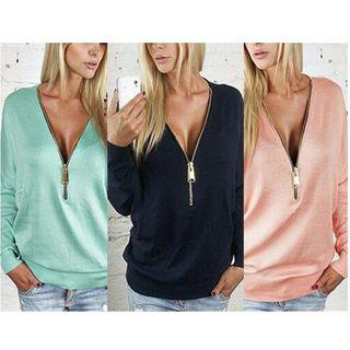 Zipped Pullover
