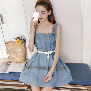 Colour Block Sleeveless Minidress