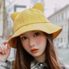 Cat Ear Bucket Hat Curcumin - One Size