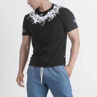 Thorn Print Neat-fit T-shirt