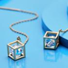 Swarovski Elements Crystal Cubic Drop Earrings