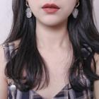 Shell Fringed Earring 1 Pair - As Shown In Figure - One Size