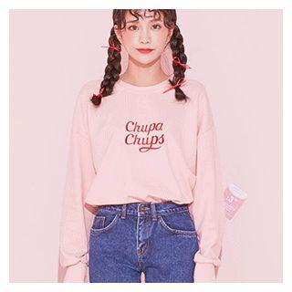 Chupa Chups Letter Embroidered Sweatshirt