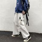 Side Pocket Cargo Pants With Waist Chain