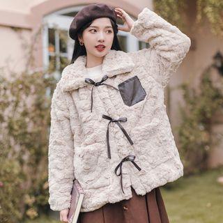 Bow Fluffy Jacket