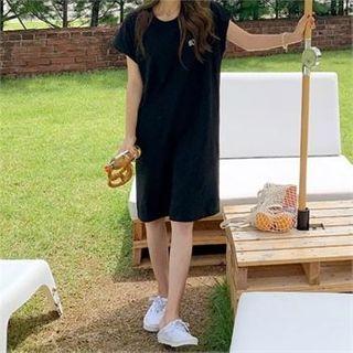 Surfing Printed Midi T-shirt Dress