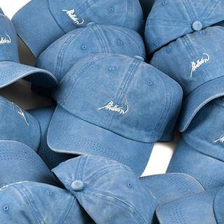 Embroidered Baseball Cap Washed Sky Blue - One Size