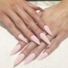 Pointed Nail Art False Nail 513 - Light Pink - One Size