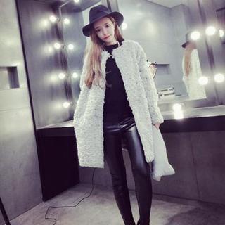Fleece Lined Long Coat