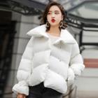 Stand Collar Double-buttoned Padded Jacket