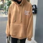 Letter Sweatshirt Khaki - One Size