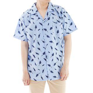 Plus Size Foliage Hawaiian Shirt