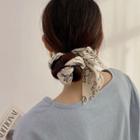 Lettering Narrow Scarf White - One Size