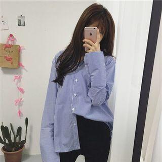 Long Sleeve Pinstripe Shirt