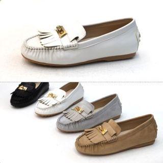 Metal-embellished Tassel Loafers
