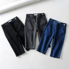 Elastic Cuff Straight Fit Jeans