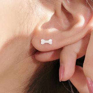 Dog & Bone Non-matching Stud Earring