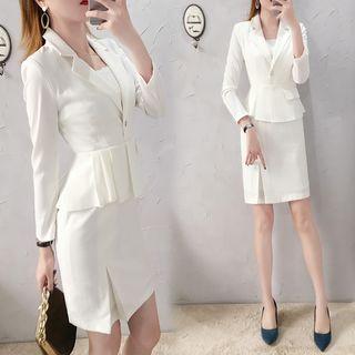 Set: Peplum Blazer + H-line Skirt