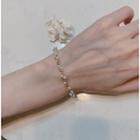 Faux Pearl Layered Bracelet 1 Pc - As Shown In Figure - One Size