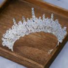 Faux Crystal Wedding Tiara White - One Size