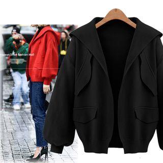 Balloon Sleeve Hooded Jacket