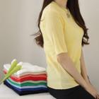 Set Of 2: Short-sleeve Knit Top In 11 Colors