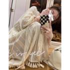 Long-sleeve Tassel Long Light Jacket