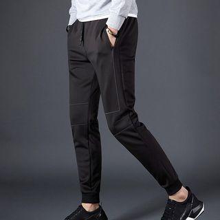 Drawstring Stitched Sweatpants