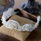 Wedding Faux Pearl Veil Veil - White - One Size / Headband - White - One Size / 1 Pair - Earrings - White - One Size