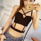 Strappy Padded Crop Top