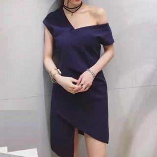 Asymmetric Sheath Dress