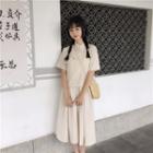 Hanfu Short-sleeve Top / Midi A-line Skirt