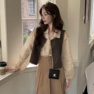 Button-up Vest / Blouse / Skirt